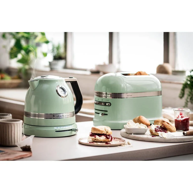 KitchenAid 5KMT2204EPT 7 2 fetta/e 1250 W Verde, Acciaio inox