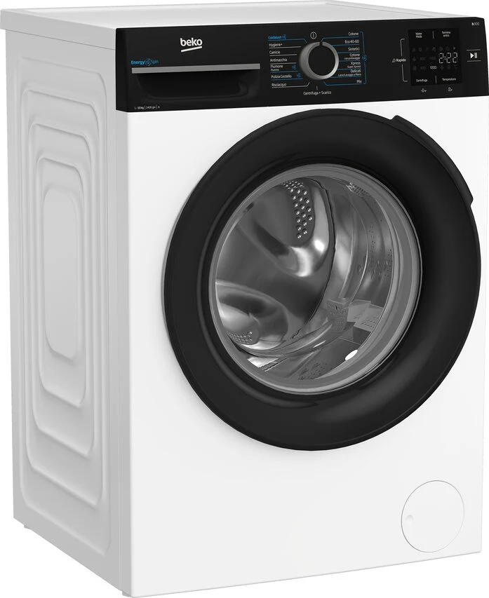 Beko BMWG10147EB B300 Lavatrice A Libera Installazione 10 Kg, 1400 Giri, Classe A, Nero Bianco