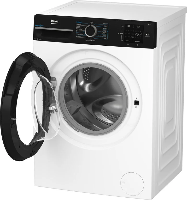 Beko BMWG10147EB B300 Lavatrice A Libera Installazione 10 Kg, 1400 Giri, Classe A, Nero Bianco