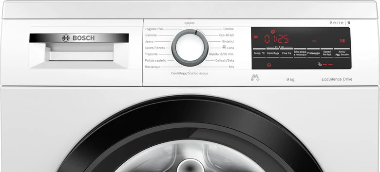 Bosch WUU28T29IT Lavatrice a Carica Frontale, Serie 6, 9 Kg, 1400 Giri, Classe A