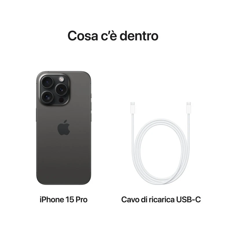 Apple iPhone 15 Pro 1TB Titanio Nero