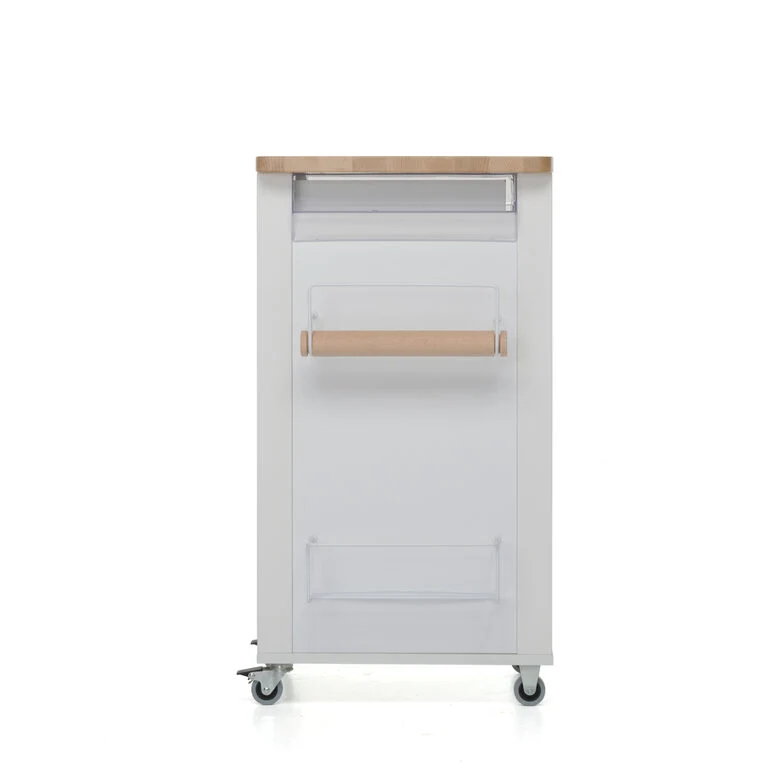 Foppapedretti Bistrot Metallo Truciolato, Legno Legno naturale, Bianco