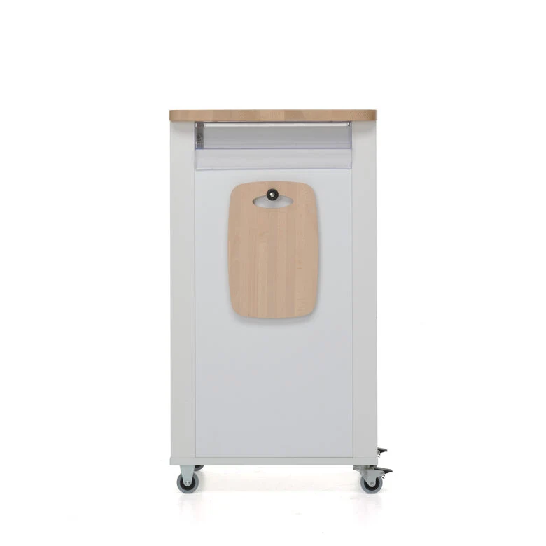 Foppapedretti Bistrot Metallo Truciolato, Legno Legno naturale, Bianco