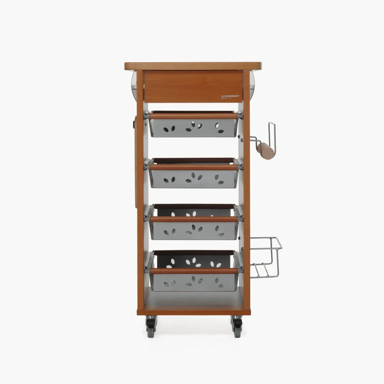 Foppapedretti Bistrot Metallo Truciolato, Legno Noce, Legno naturale