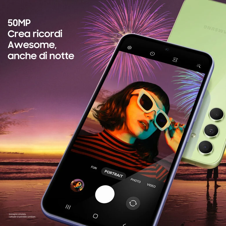 Samsung Galaxy A54 5G Display FHD+ Super AMOLED 6.4”, Android 13, 8GB RAM, 256GB, Doppia SIM, Batteria 5.000 mAh, Awesome Graphite