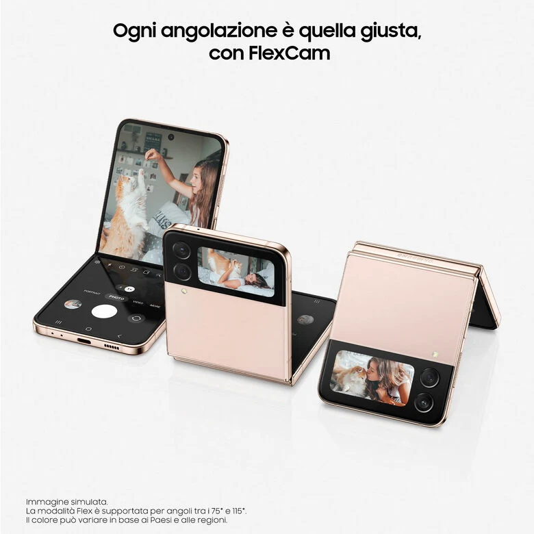 Samsung Galaxy Z Flip4 128GB Bora Purple RAM 8GB Display 1,9" Super AMOLED/6,7" Dynamic AMOLED 2X