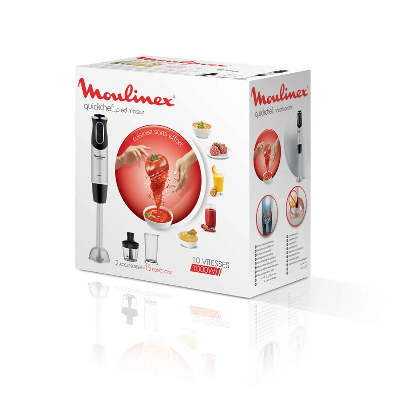 Moulinex DD6578 Quickchef 2in1 Frullatore a Immersione, Tecnologia Powelix