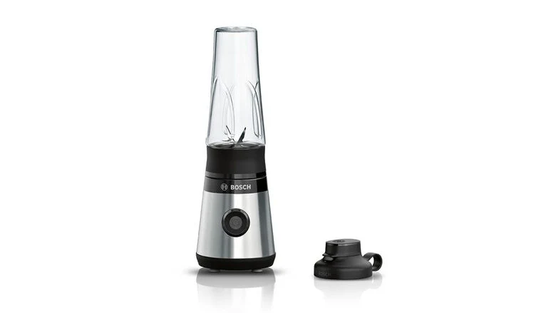 Bosch Serie 2 MMB2111M frullatore 0,6 L Frullatore per sportivi 450 W Nero, Acciaio inossidabile