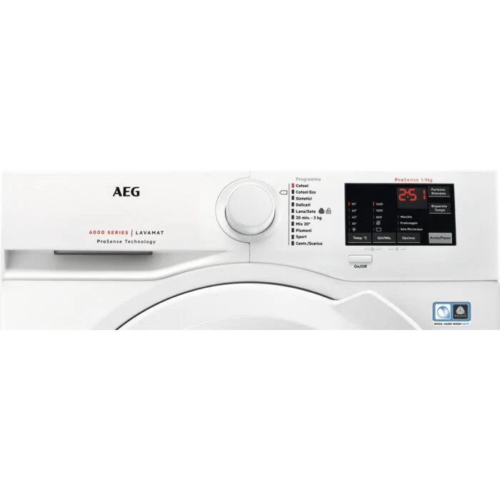 AEG L6FBI941 lavatrice Caricamento frontale 9 kg 1400 Giri/min Bianco