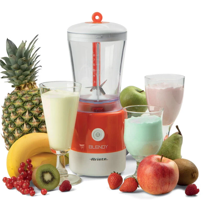 Ariete Blendy 0,8 L Frullatore da tavolo 350 W Arancione, Bianco
