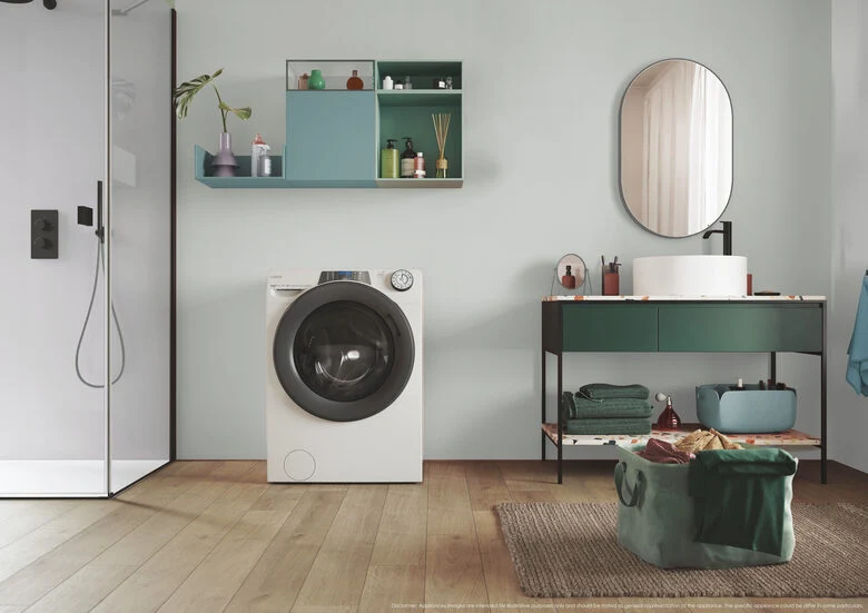Candy 496BWMR9/1-S RapidÓ Pro RP Lavatrice Caricamento Frontale 9 Kg, 1400 Giri, Tecnologia Quick&Clean, Speed-Drive Inverter, Easy Iron Plus, Classe A, Bianco