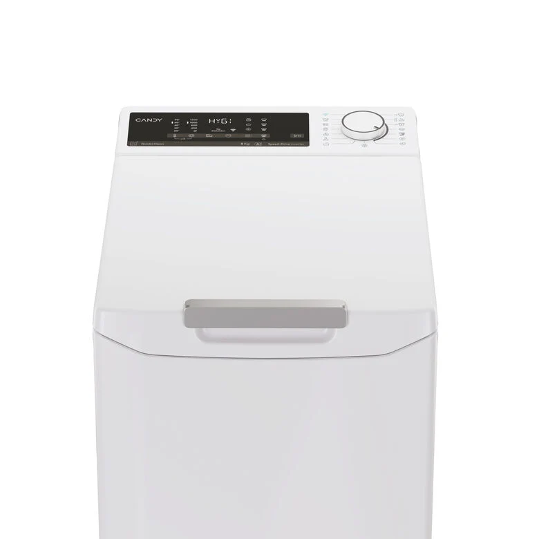 Candy TCA284TM5-S ProWash 500 Lavatrice A Carica Dall'alto Libera Installazione 8 Kg, 1200 Giri, Smart Drum Opening, App hOn, Motore Inverter, Classe A, Bianco