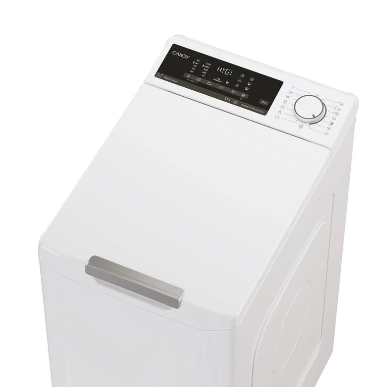 Candy TCA284TM5-S ProWash 500 Lavatrice A Carica Dall'alto Libera Installazione 8 Kg, 1200 Giri, Smart Drum Opening, App hOn, Motore Inverter, Classe A, Bianco