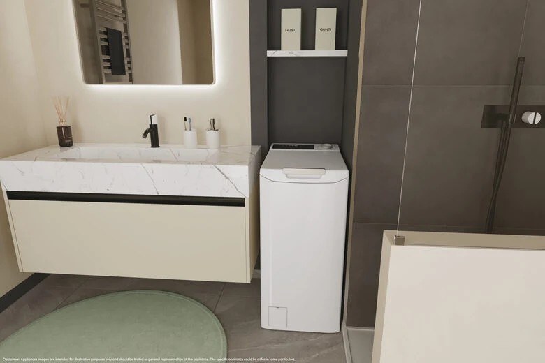 Candy TCA284TM5-S ProWash 500 Lavatrice A Carica Dall'alto Libera Installazione 8 Kg, 1200 Giri, Smart Drum Opening, App hOn, Motore Inverter, Classe A, Bianco
