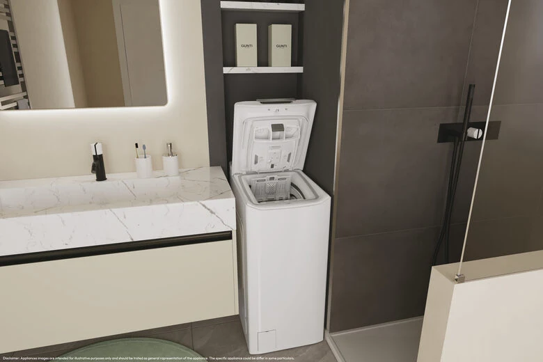 Candy TCA284TM5-S ProWash 500 Lavatrice A Carica Dall'alto Libera Installazione 8 Kg, 1200 Giri, Smart Drum Opening, App hOn, Motore Inverter, Classe A, Bianco