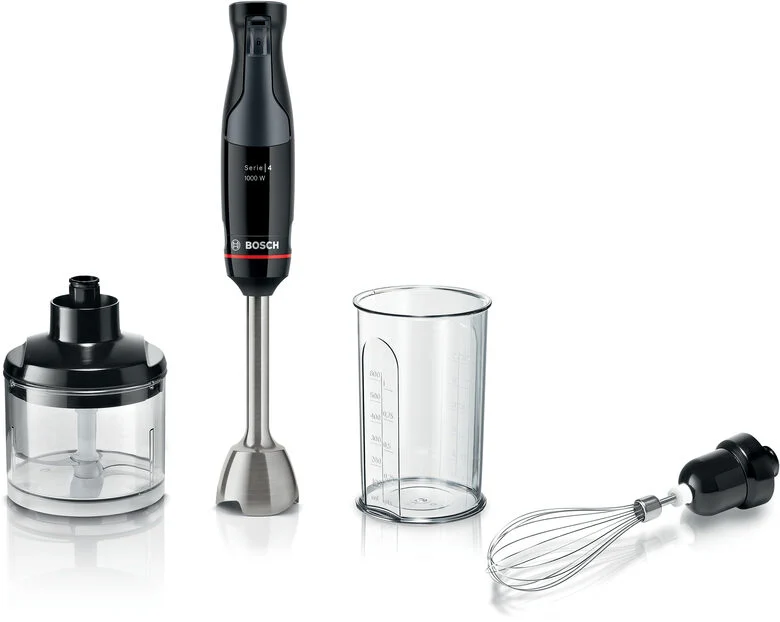 Bosch Serie 4 MSM4B621 frullatore 0,6 L Frullatore ad immersione 1000 W Antracite, Trasparente