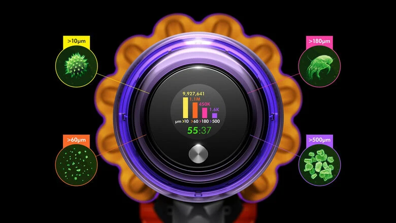Dyson V15 Detect Absolute aspirapolvere senza filo Nichel/Giallo
