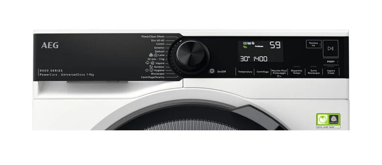 AEG LR8H94UGB lavatrice Caricamento frontale 9 kg 1351 Giri/min A Bianco