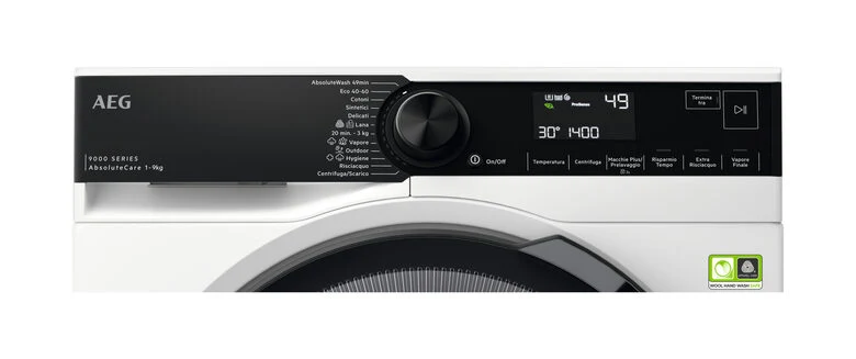 AEG LR9H94SGB lavatrice Caricamento frontale 9 kg 1351 Giri/min A Bianco