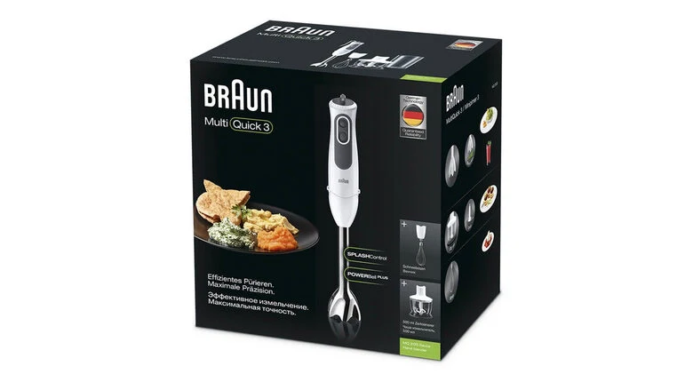 Braun MQ 3135 WH Sauce 0,5 L Frullatore ad immersione 750 W Nero, Bianco