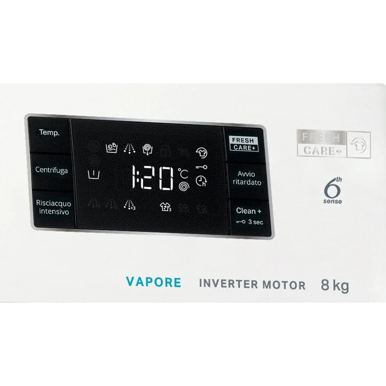 Whirlpool FFB 846 SV IT Lavatrice A Libera Installazione 8 Kg, 1400 Giri, Tecnologia 6° Senso, FreshCare, Classe A, Bianco