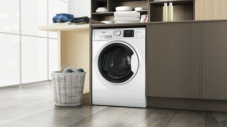 Hotpoint NDB 10725 WA IT lavasciuga Libera installazione Caricamento frontale Bianco E