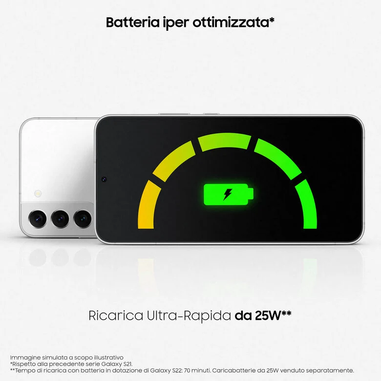 Samsung Galaxy S22 5G Display 6.1'' Dynamic AMOLED 2X, 4 fotocamere, RAM 8 GB, 256 GB, 3.700mAh, Green