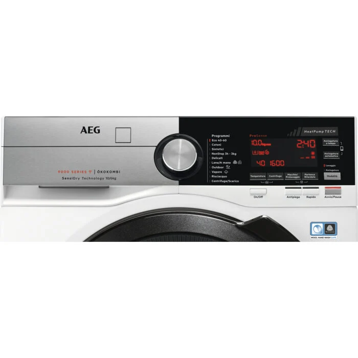 AEG L9WEC166BC lavasciuga Libera installazione Caricamento frontale Bianco C
