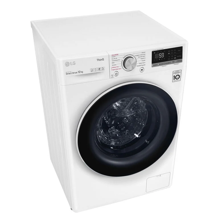 LG F4WV512S0E Lavatrice Intelligente AIDD 12kg Vapore TurboWash 1400 Giri/min Carica frontale Classe B