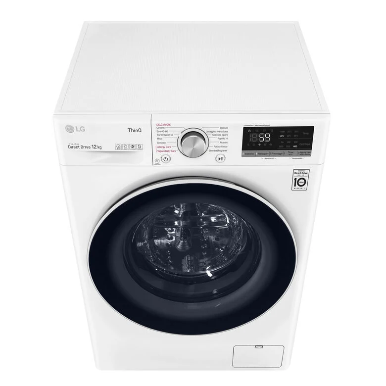 LG F4WV512S0E Lavatrice Intelligente AIDD 12kg Vapore TurboWash 1400 Giri/min Carica frontale Classe B