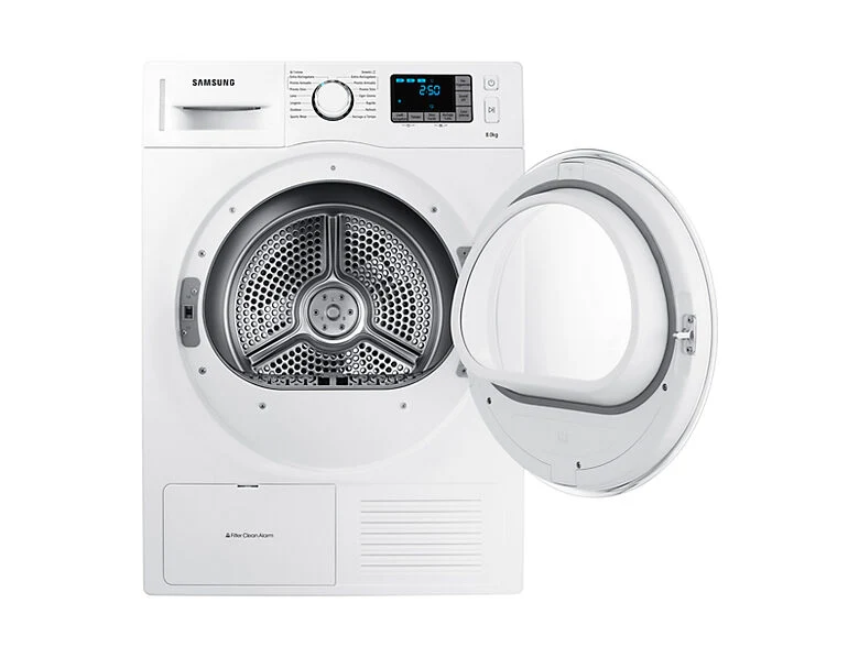 Samsung DV80F5E5HGW/ET asciugatrice Libera installazione Caricamento frontale 8 kg A++ Bianco