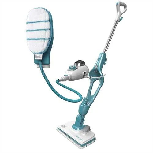 Black & Decker FSMH1321JMD Pulitore a vapore Pulitore a vapore verticale 0,5 L 1300 W Blu, Bianco