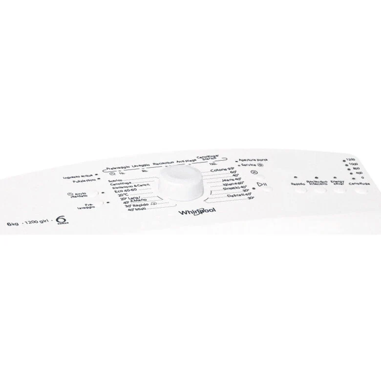 Whirlpool TDLR 6230L IT/N lavatrice Caricamento dall'alto 6 kg 1200 Giri/min D Bianco