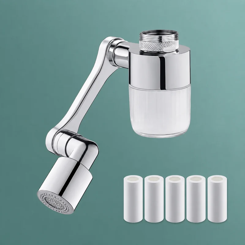 Dual-Outlet Faucet Filter Arm