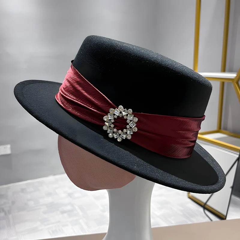 Wool Flat-Top Hat