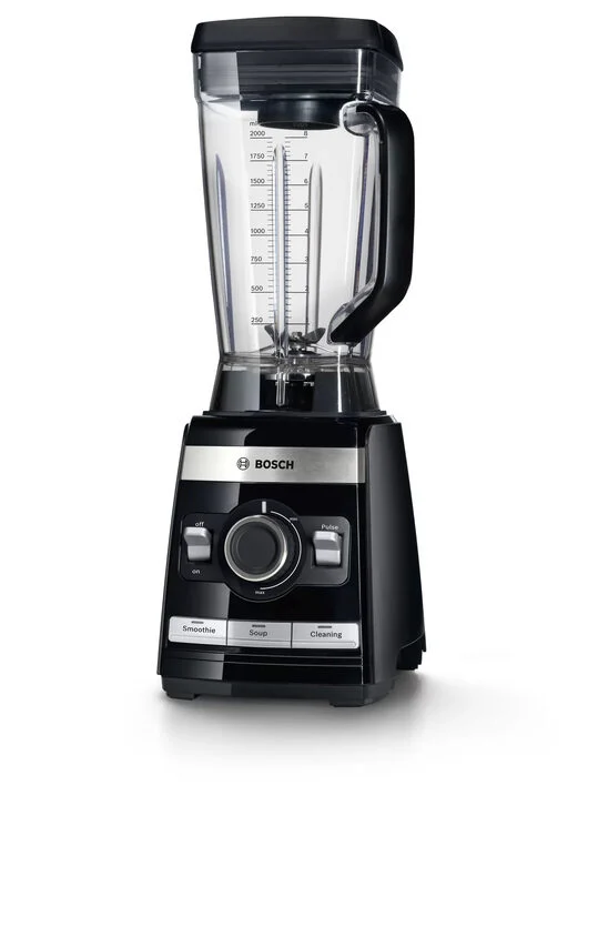 Bosch MMBH4P3B frullatore 2 L Frullatore da tavolo 1600 W Nero, Argento, Trasparente