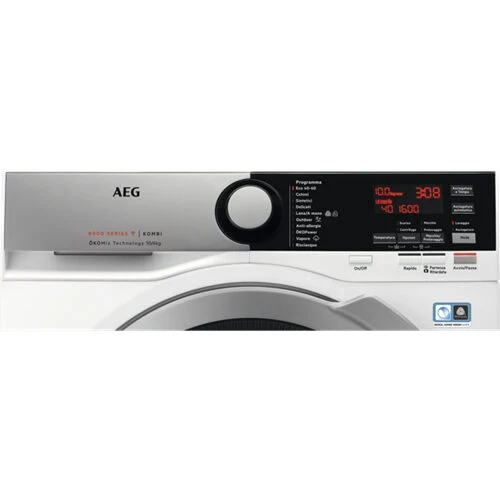 AEG L8WEE166C lavasciuga Libera installazione Caricamento frontale Bianco E