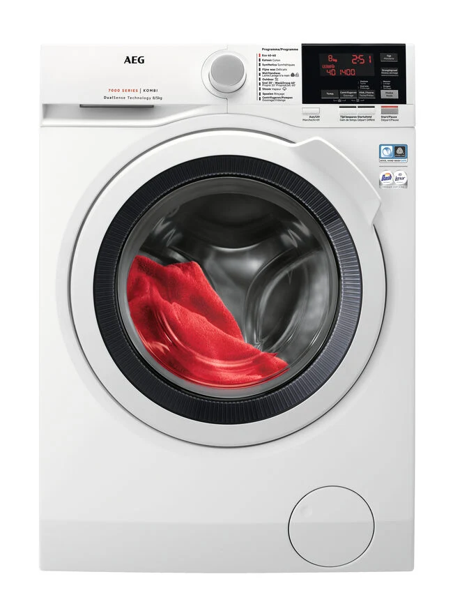 AEG L7WBG856 lavasciuga Libera installazione Caricamento frontale Bianco D