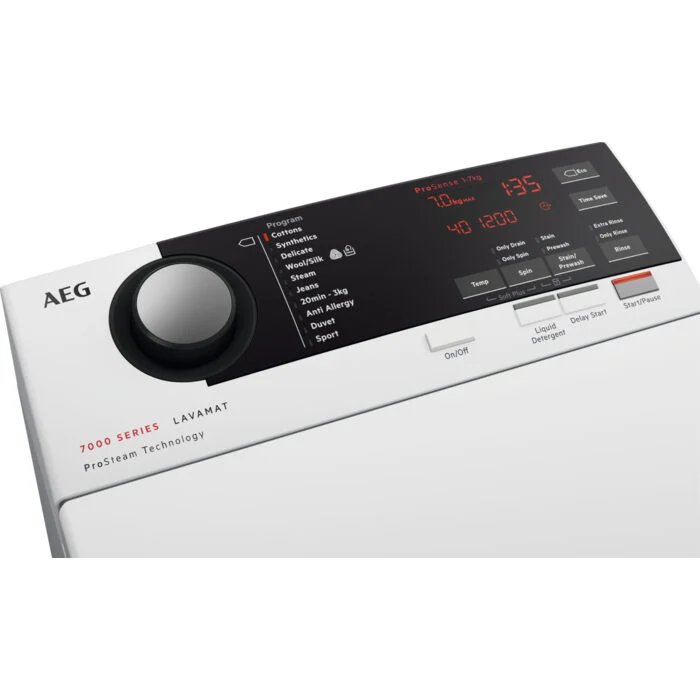 AEG L7TBE624 lavatrice Caricamento dall'alto 6 kg 1151 Giri/min B Bianco