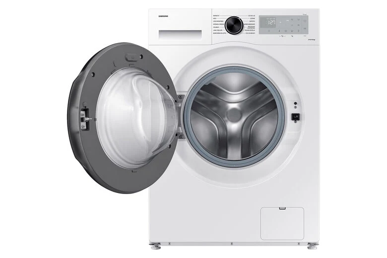 Samsung WW90CGC04DAHET Lavatrice A Libera Installazione 9 Kg, 1400 Giri, Crystal Clean™, SmartThings AI Energy Mode, Ecobubble™, Vapore Igienizzante, Classe A, Bianco