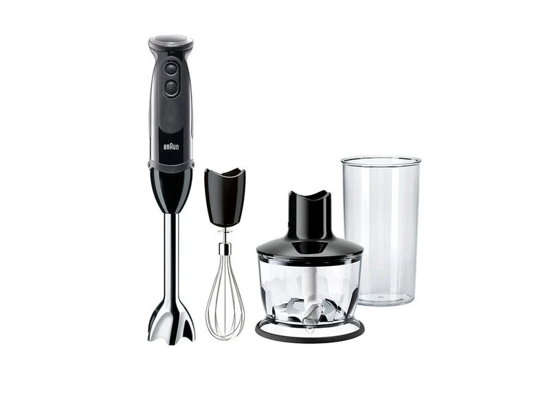 Braun Mq5235bk Frullatore A Immersione 1000w Con 3 Accessori Colore Nero