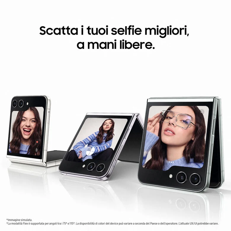 Samsung Galaxy Z Flip5 RAM 8GB Display 3,4" Super AMOLED/6,7" Dynamic AMOLED 2X Lavender 512GB