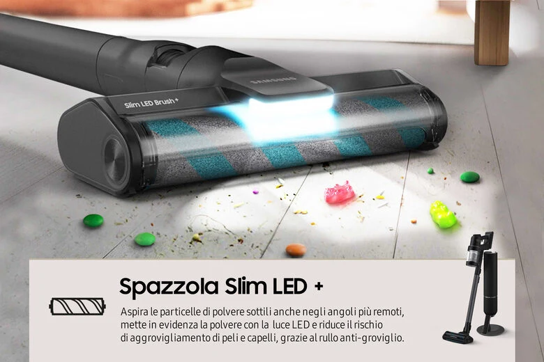 Samsung Aspirapolvere senza filo BESPOKE Jet™ AI complete extra 280W VS28C9784QK