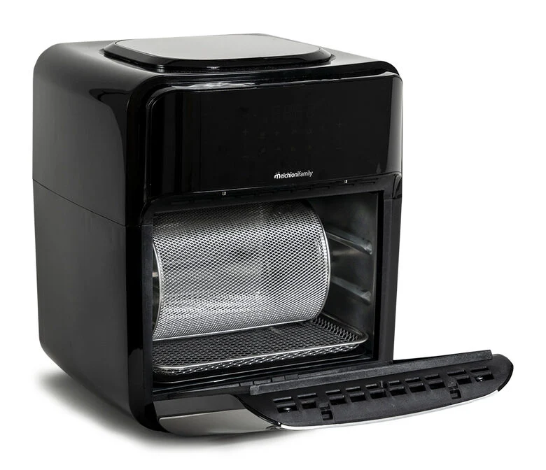 Melchioni 118340034 friggitrice Singolo 12 L Indipendente 1700 W Friggitrice ad aria calda Nero, Stainless steel