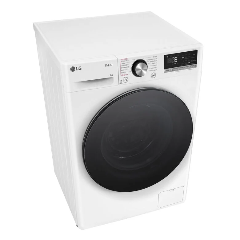LG F4R7009TSWB Lavatrice 9kg AI DD, Classe A-10%, 1400 giri, TurboWash, Vapore