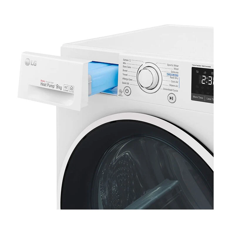 LG RH90V5AV6Q asciugatrice 9 kg Pompa di Calore Libera installazione Carica frontale A++
