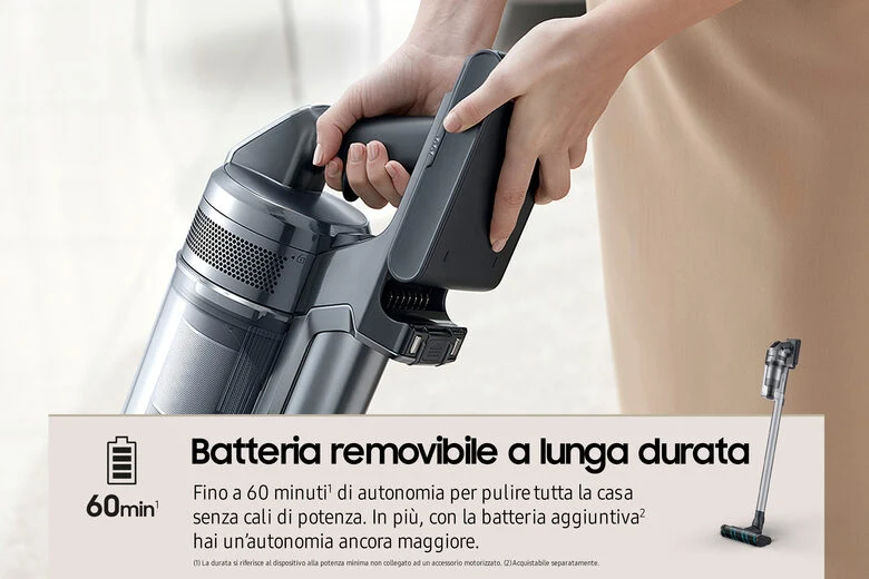 Samsung Aspirapolvere senza filo Jet™ 75 200W VS20T7536T5