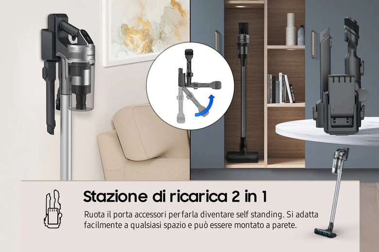 Samsung Aspirapolvere senza filo Jet™ 75 200W VS20T7536T5