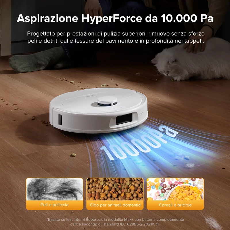 Roborock QV 35S Set Robot aspirapolvere con stazione multifunzionale
