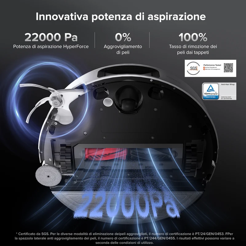 Roborock Saros 10 robot aspirapolvere con doppio sistema anti-groviglio – Upgrade del S8 MaxV Ultra